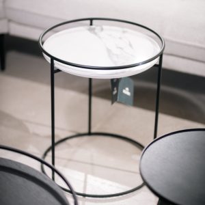 Masuta de cafea Atollo cu picioare metalice_CAL-CS5098-P - OUTLET