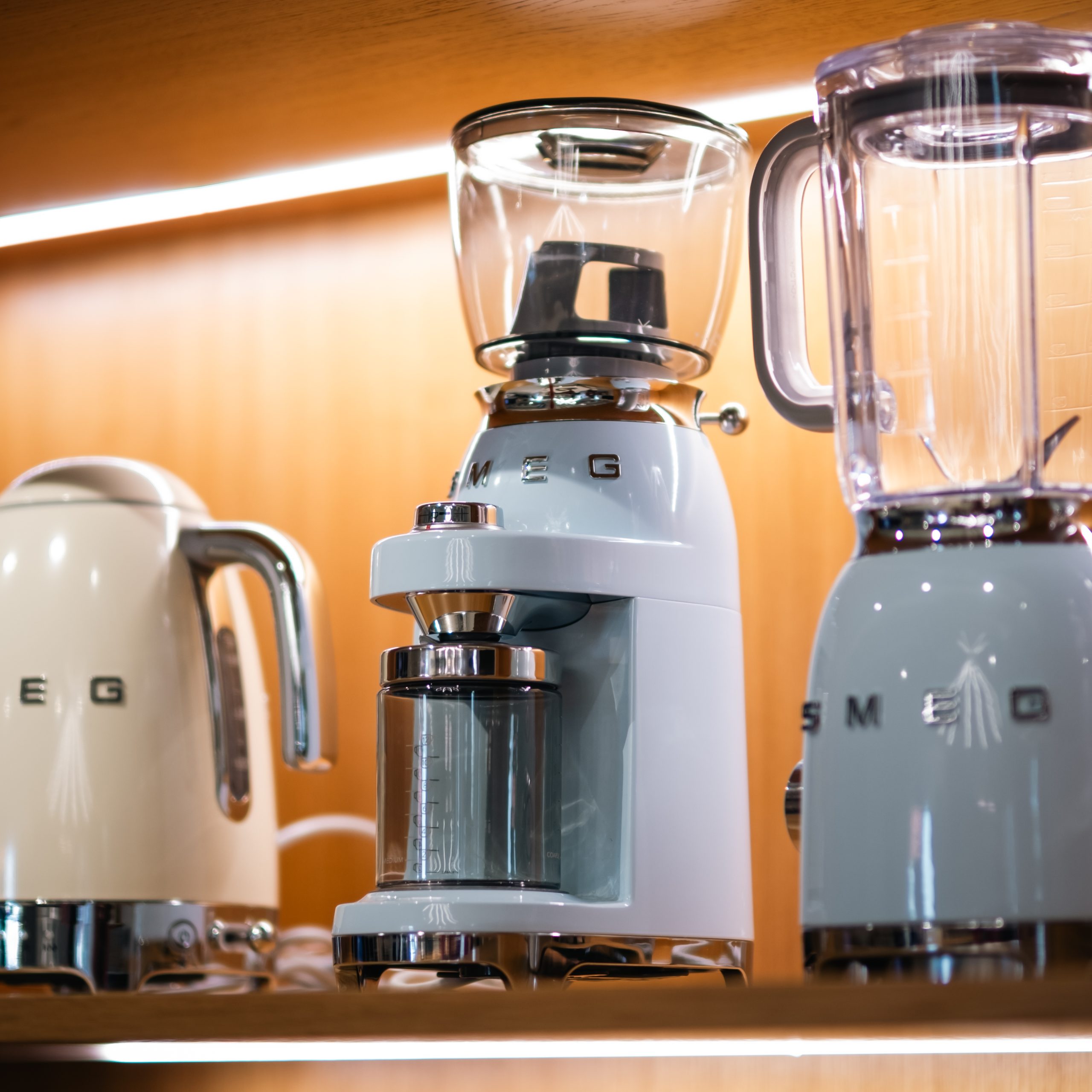 Rasnita cafea 50's Style Albastru - OUTLET - smeg - imagine 4