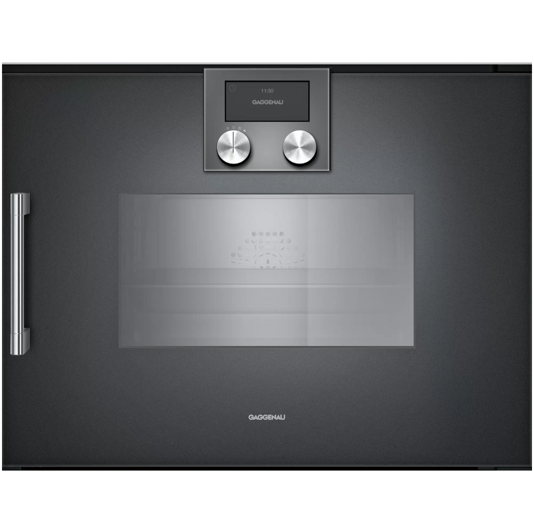 Cuptor combi cu aburi BSP270101 Antracit 60x45cm seria 200 - OUTLET - GAGGENAU